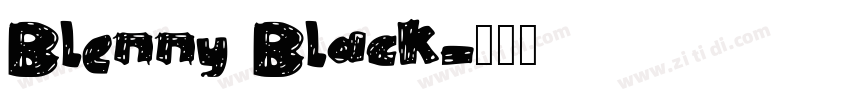 Blenny Black字体转换